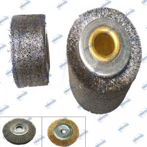 Egyedi ipari kefe Crimped Wire Wheel Ecset Twist Wire Wheel Ecset sorjázáshoz Polírozás