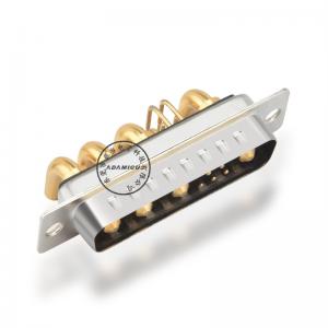 derékszögű nagy teljesítményű hüvely 9w4 d-sub csatlakozó PCB-hez