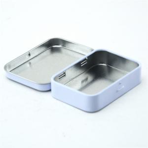 Egyedi, stílusos fém mini téglalap alakú ón doboz cukorkamintás csomagoláshoz