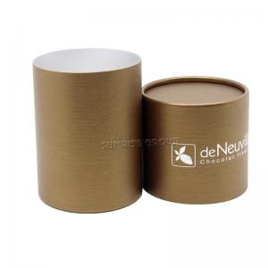 Díszes nyomtatott luxuspapír kerek ajándékcsokoládé doboz