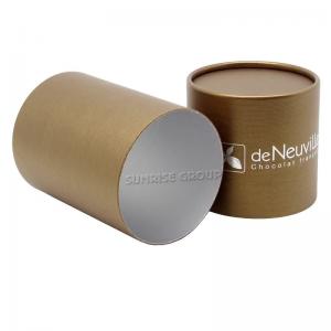 Díszes nyomtatott luxuspapír kerek ajándékcsokoládé doboz