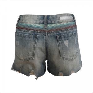 szép design rip denim rövid WS001
