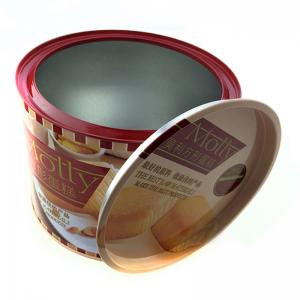 2018 forró eladás kerek ón doboz a torta és a cookie