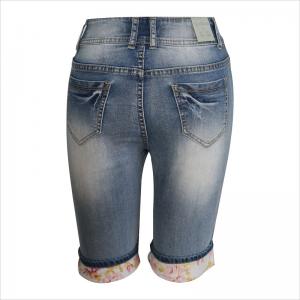 nyomtatott szegély 3/4 denim farmer WS10125