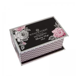 forró bélyegzés logó könyv alakú összecsukható merev mágneses záró díszdobozban