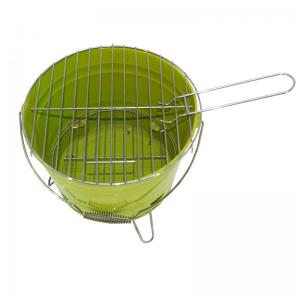 Mini színes, hordozható vödör bbq faszén grill