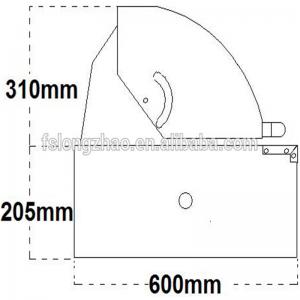 Asztali gázrácsfej Rozsdamentes acél Gázturbina beépített