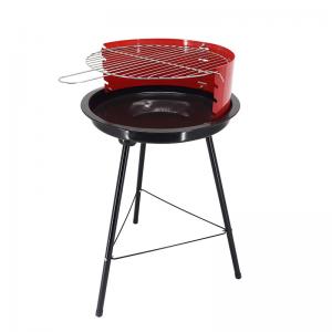 alacsony ár magasságú állítható kültéri egyszerű faszén bbq grill