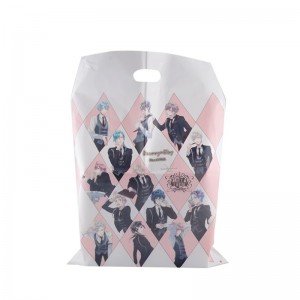 PE LDPE egyedi nyomtatási műanyag bevásárlótáskák saját logóval