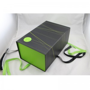 mágnes összecsukható papír ajándék csomagoló doboz szalaggal