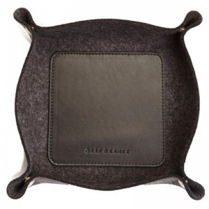 Műbőr öntapadós tálca