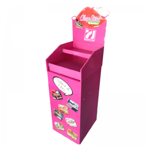 Pop Up hullámosított padló karton kijelző állvány kozmetikai