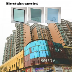 Kiváló minőségű függönyfal szigetelő üveg van bevonva 24 k arany és más színekkel, valamint rugalmas hajlított szigetelő üveggel