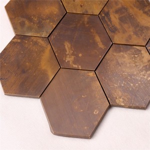 Antik bronzfal fém réz mozaik művészeti csempe