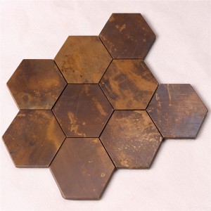 Antik bronzfal fém réz mozaik művészeti csempe