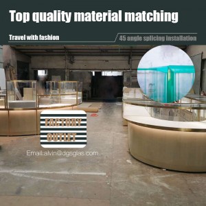 Az ékszer kijelzőjének beállítása luxus kijelző szekrény és kirakatbolt ékszerüzlet számára