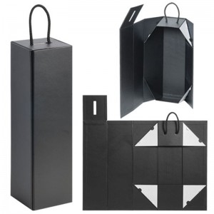 Könnyebb szállítás luxus papír összecsukható doboz bor