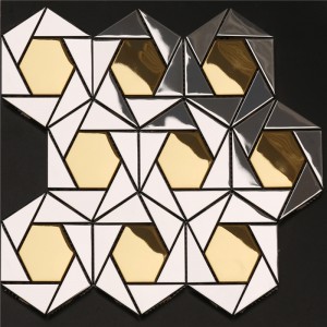 Gyönyörű fém fali dekoráció képek mozaik minta