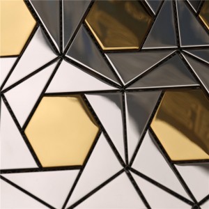 Gyönyörű fém fali dekoráció képek mozaik minta