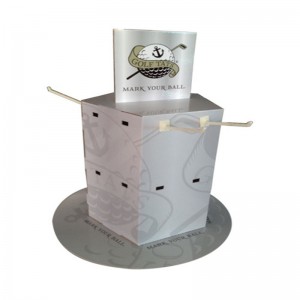 Egyedi nyomtatás Kis pop karton számláló kijelző horoggal