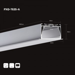 Led alumínium profil PC diffúzor / lapos forma