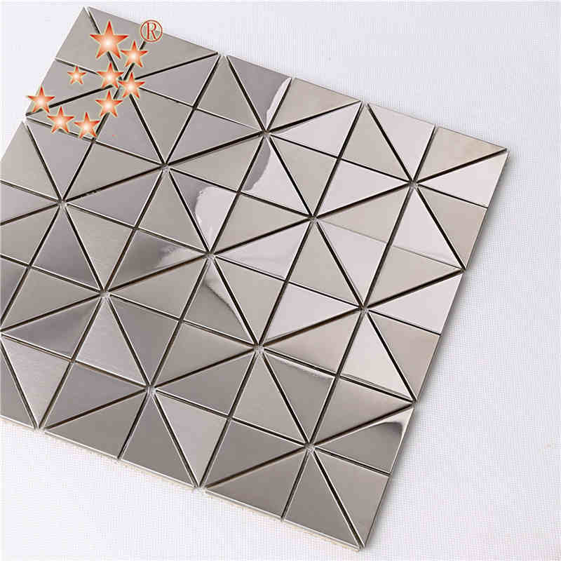 Legjobb eladó új ezüst rozsdamentes acél mozaik mintás csempe Konyhai falak páva mozaik csempe mintás fém Backsplash csempe