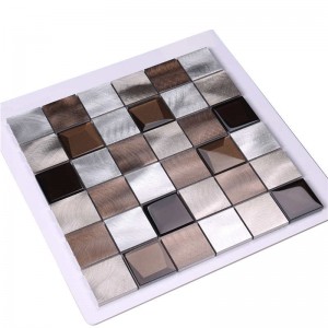 2018Alu mix kúpos üveg 12x12mosaic fürdőszoba csempe