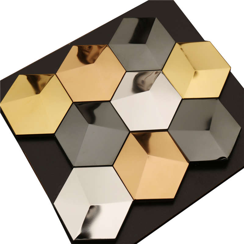 Top arabesque fekete-arany backsplash mozaik csempe