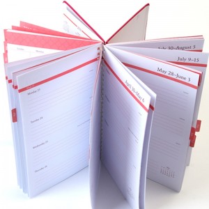 naplószervező jegyzettömb