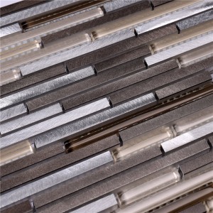 HLC46 Glass Mix Alu Bath mozaik mozaik otthoni dekorációhoz