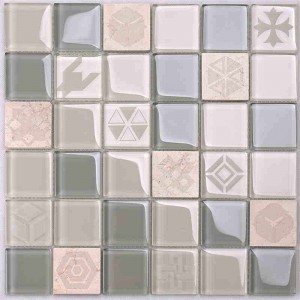 Új design minta kristály üveg mix márvány mozaik csempe arany mozaik csempe arany csempe fekete arany csempe calacatta arany porcelán csempe a konyha Backsplash