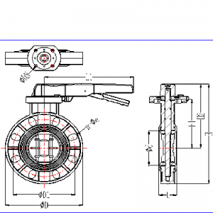upvc pillangószelep