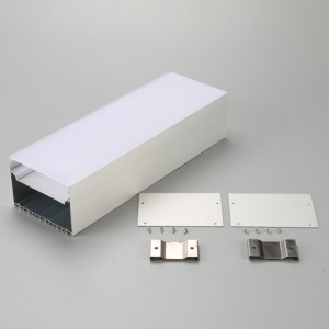 Anodizáló alumínium LED csík könnyű szerelési pálya profil