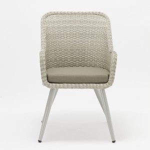 alumínium rattan kültéri bútorok téglalap asztal 6 székkel