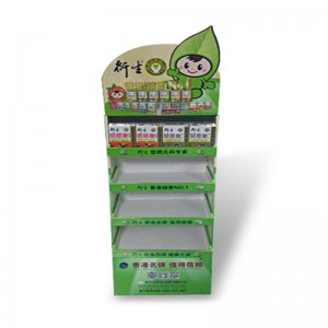 FSDU padló kartonpapír kijelző POP fel karton állvány palack italra