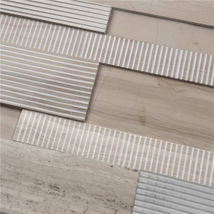 HF-9 Kedvezményes ár Díszcsík Dekoratív külső falburkolat Mozaik kerámia keverék Természetes kő csempe