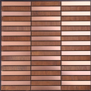 Fényes keverék polírozott mázas mozaik csempe falra Art HSW18167