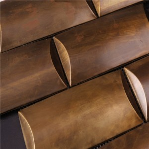 Vintage Coppery mozaik csempe Lobby dekorációhoz HSW18126