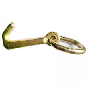 G70 Kovácsolt Mini J horog hegesztett csatlakozóval sárga lemez