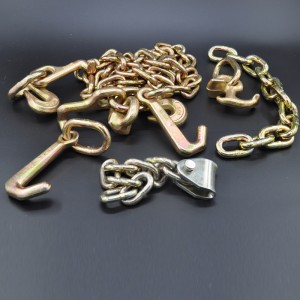 G70 Kovácsolt Mini J horog hegesztett csatlakozóval sárga lemez