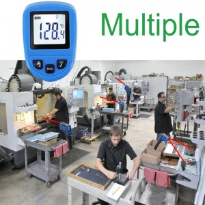 Kék fekete nagy pontosság Az infravörös hőmérő működik az ipari LCD kijelző