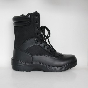 Magas boka fekete PU bevonatú bőr felső hadsereg taktikai csomagtartó