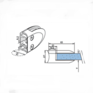 Rozsdamentes acél hossza D Üvegbilincs