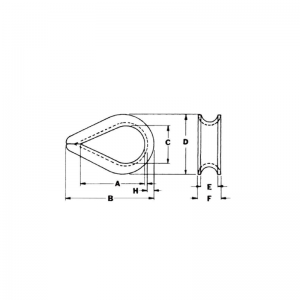 US G-411 típusú szabványos könnyű drótkötélhegy