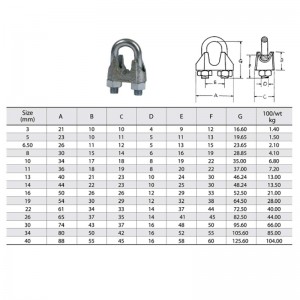 DIN 741 horganyzott huzalkötél