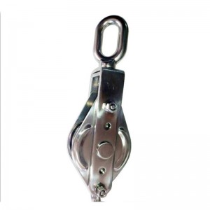 Rozsdamentes acél szoros blokk egyetlen szemével