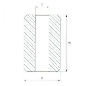 Acél ütközőgombok S-409 Csuklós hüvely