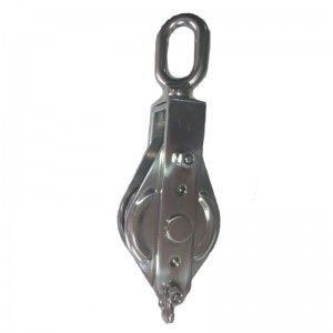 Rozsdamentes acél szoros blokk egyetlen szemével