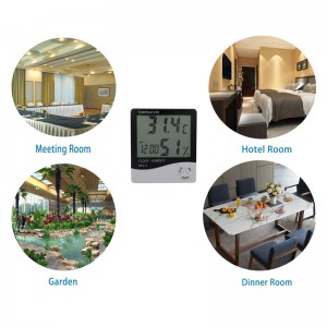 Beltéri hőmérő Páratartalom érzékelő hőmérsékletmérő Időjárás állomás Digital