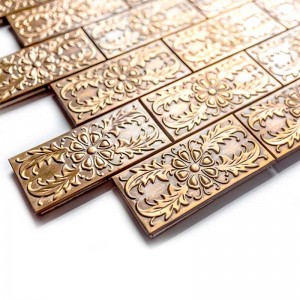 Réz Backsplash mozaik csempe fürdőszoba és dekoráció Piastrelle Bagno Con Fiori csempe